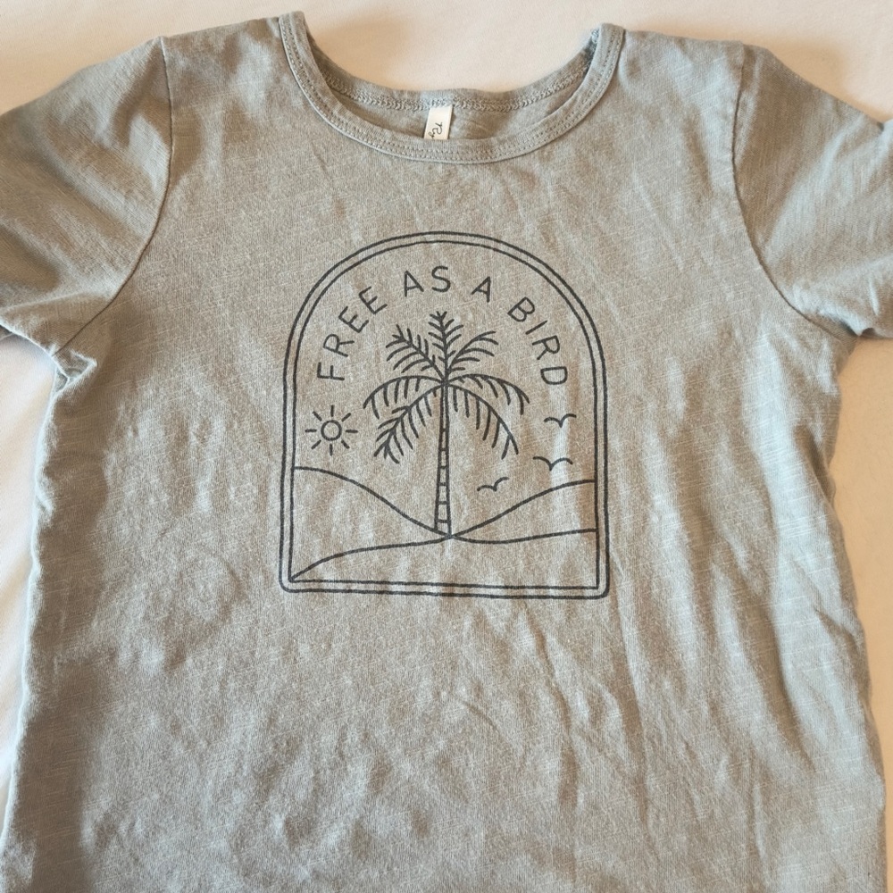 Kids Gray Graphic T-Shirt